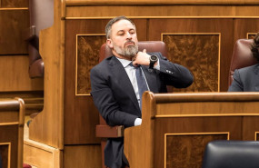 ep el lider de vox santiago abascal durante un pleno en el congreso de los diputados