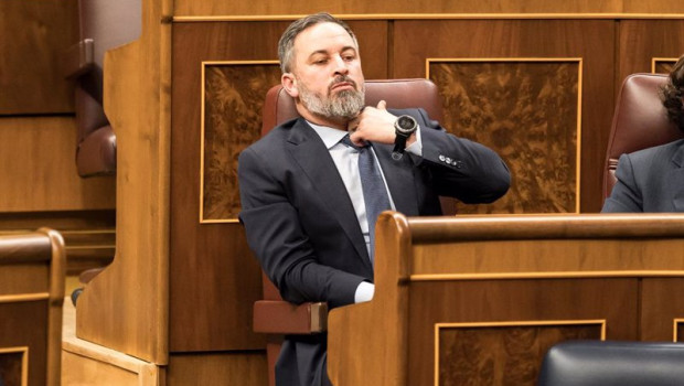 ep el lider de vox santiago abascal durante un pleno en el congreso de los diputados