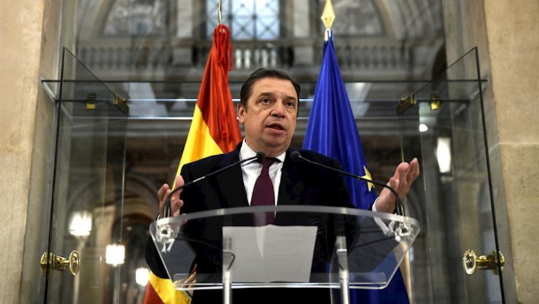 ep el ministro de agricultura pesca y alimentacion luis planas en rueda de prensa despues de su
