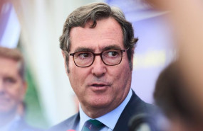 ep el presidente de la ceoe antonio garamendi realiza declaraciones alos medios de comunicacion con