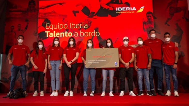 ep iberia presenta al equipo de talento a bordo formado por deportistas olimpicos y paralimpicos