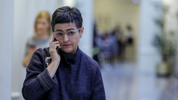 ep la ministra de asuntos exteriores union europea y cooperacion arancha gonzalez laya habla por