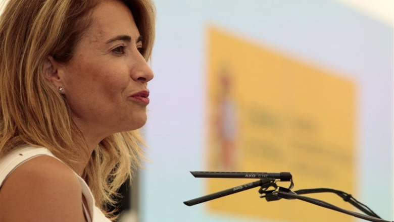 ep la ministra de transportes movilidad y agenda urbana raquel sanchez interviene durante la ep la ministra de transportes movilidad y agenda urbana raquel sanchez interviene durante la