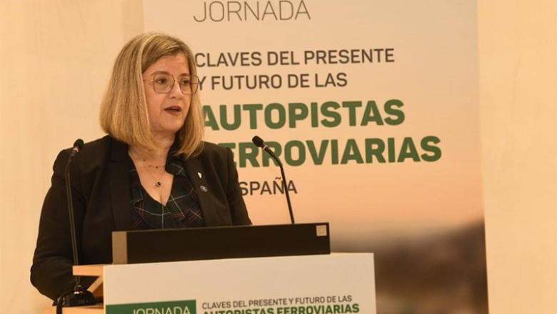 ep la presidenta de adif maria luisa dominguez durante la inauguracion de la jornada claves del ep la presidenta de adif maria luisa dominguez durante la inauguracion de la jornada claves del