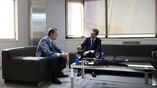 ep nota pp casado y rajoy mantienen una reunion en la sede nacional del partido popular video y