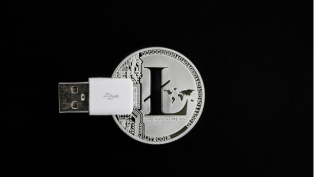 litecoin blanco negro