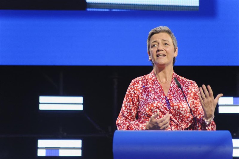 27 May 2019, Belgium, Brussels: European Union Competition Commissioner and candidate for the president of the European Commission, Margrethe Vestager, speaks during a press conference after the results of the European elections. Photo: Nicolas Landemard/ | Nicolas Landemard/Le Pictorium A / DPA - Archivo ep 27 may 2019 belgium brussels european union competition commissioner and candidate for the president of the european commission margrethe vestager speaks duringpress conference after the results of the european elections photo nicolas landemard