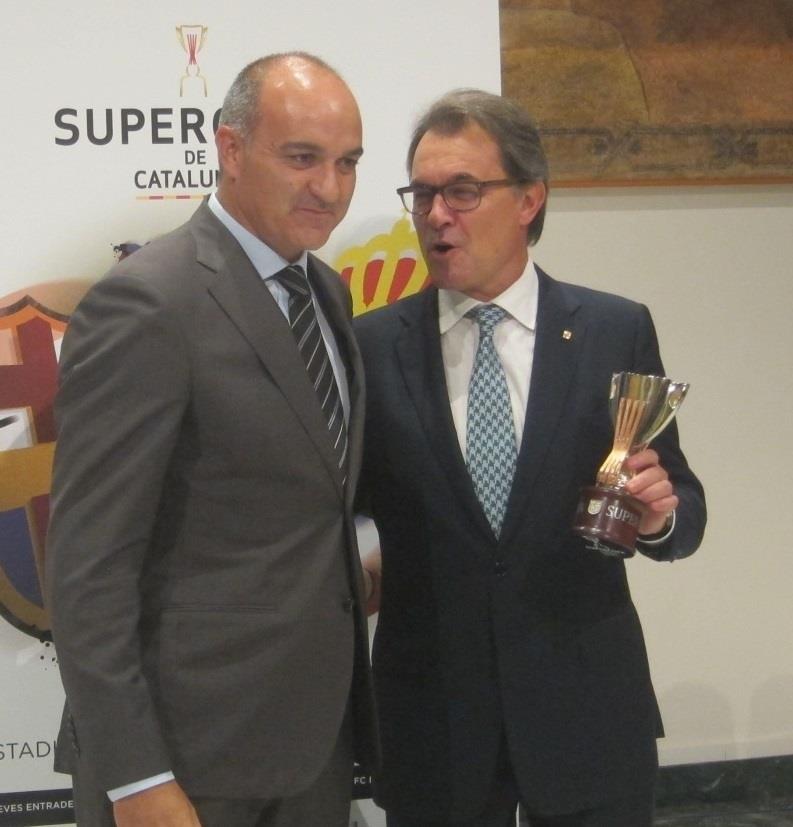 Andreu Subies (pte.Federació Catalana Futbol) Artur Mas (pte.Generalitat | EUROPA PRESS ep andreu subies ptefederacio catalana futbol artur mas ptegeneralitat