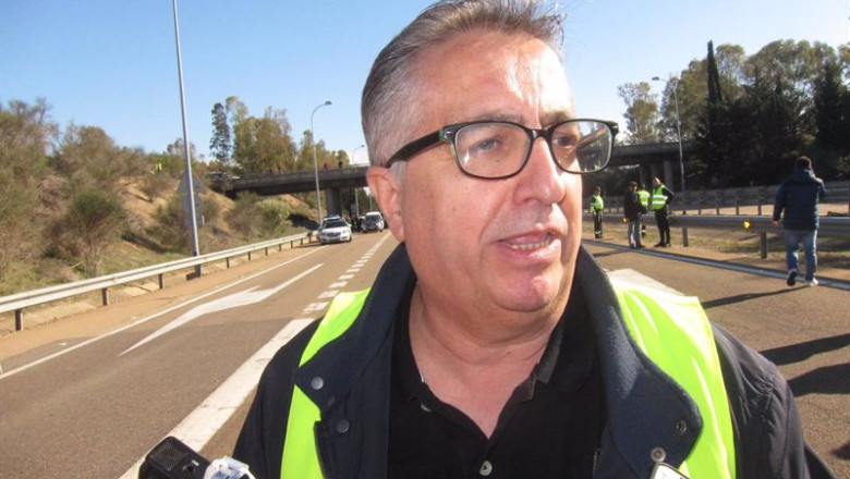 ep archivo el secretario general de upa uce ignacio huertas en los cortes de carretera en badajoz ep archivo el secretario general de upa uce ignacio huertas en los cortes de carretera en badajoz