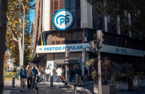 ep archivo   fachada de la sede del partido popular a 13 de octubre de 2024 en madrid espana