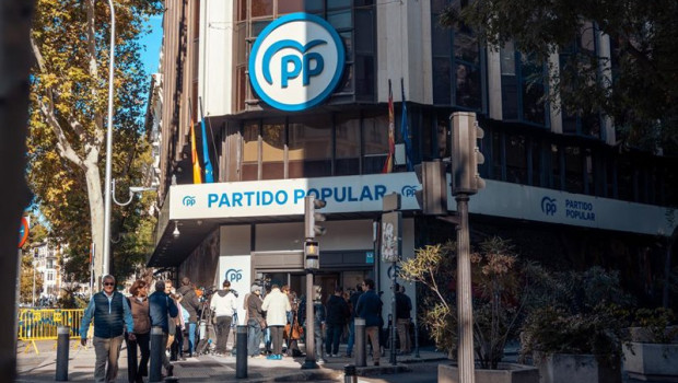ep archivo   fachada de la sede del partido popular a 13 de octubre de 2024 en madrid espana