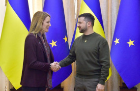 ep archivo   la presidenta del parlamento europeo roberta metsola y el presidente de ucrania
