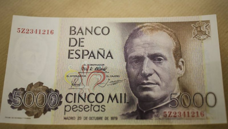 ep billete de 5000 pesetas con el rostro del rey emerito juan carlos i ep billete de 5000 pesetas con el rostro del rey emerito juan carlos i