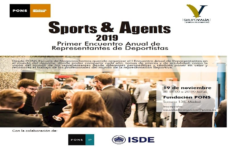 ep cartel del i encuentro anual de representantes de deportistas de pons y grupo valia