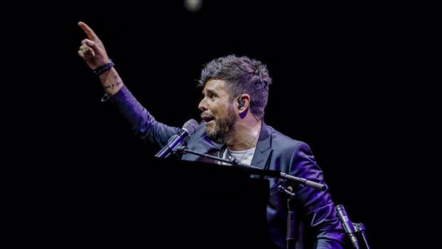 ep el cantante y compositor pablo lopez durante un concierto en el wizink centro dentro del madriz