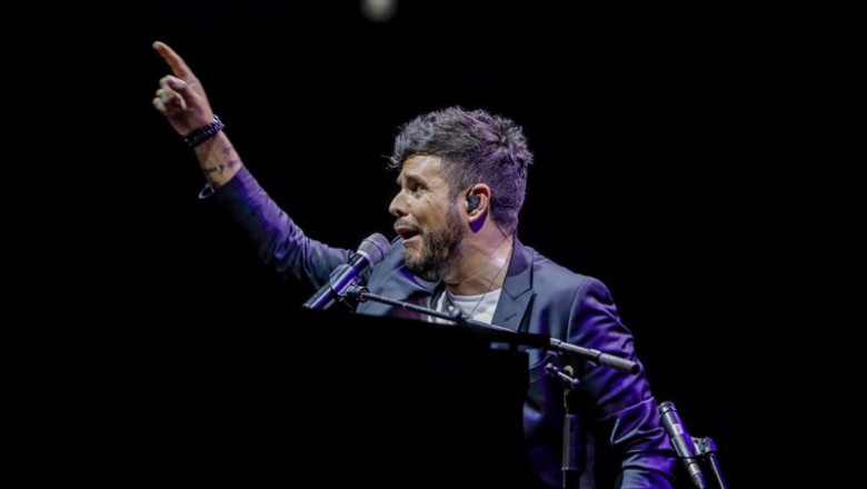 ep el cantante y compositor pablo lopez durante un concierto en el wizink centro dentro del madriz ep el cantante y compositor pablo lopez durante un concierto en el wizink centro dentro del madriz