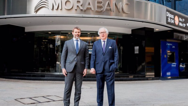 ep el consejero delegado de morabanc izq lluis alsina y el presidente juan maria nin
