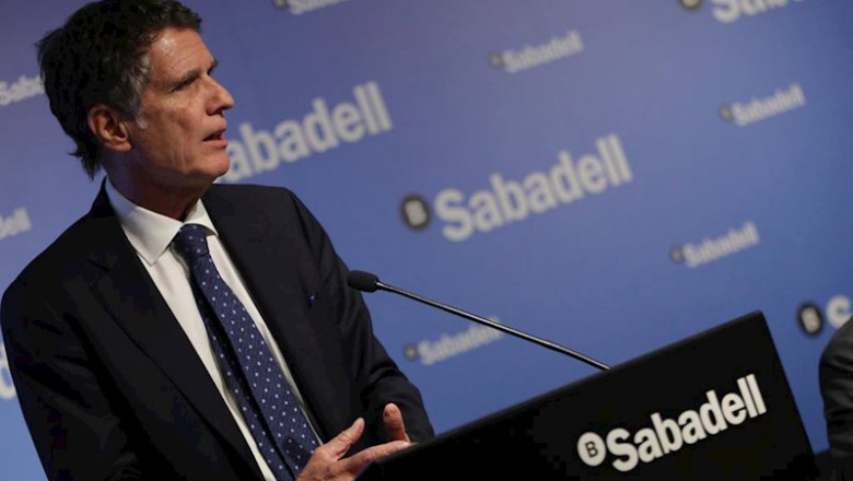 ep el consejero delegado del banco sabadell jaime guardiola interviene en rueda de prensa para ep el consejero delegado del banco sabadell jaime guardiola interviene en rueda de prensa para