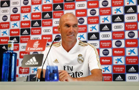 ep el entrenador del real madrid zinedine zidane en rueda de prensa