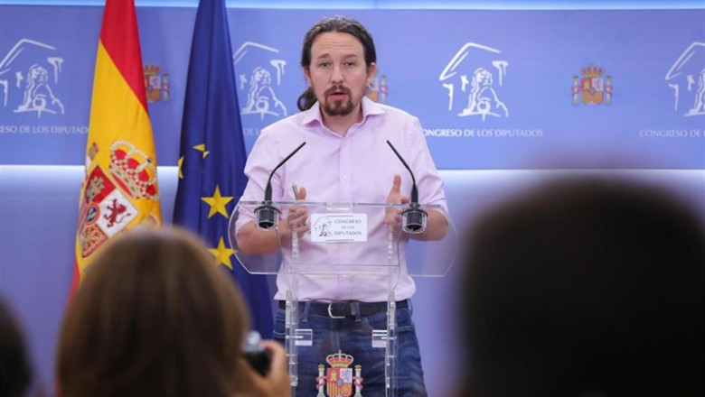 El líder de Unidas Podemos, Pablo Iglesias | Jesús Hellín - Europa Press ep el lider de unidas podemos pablo iglesias en rueda de prensa tras su reunion con el rey felipe vi