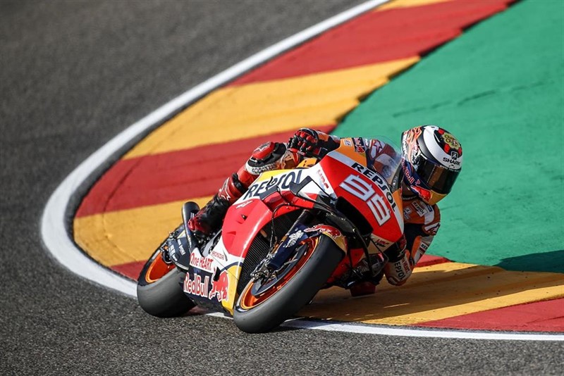 ep el piloto de motogp jorge lorenzo repsol honda en el gp aragon 2019