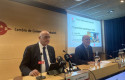ep el presidente de banco sabadell josep oliu y el presidente de la camara de sabadell barcelona