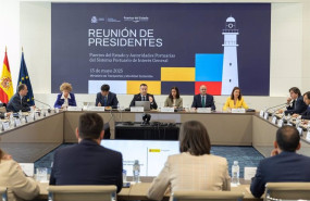 ep el presidente de puertos del estado gustavo santana en la reunion con los responsables de las 28