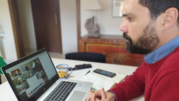 ep el presidente del parlament roger torrent en la reunion por videoconferencia de la mesa de la