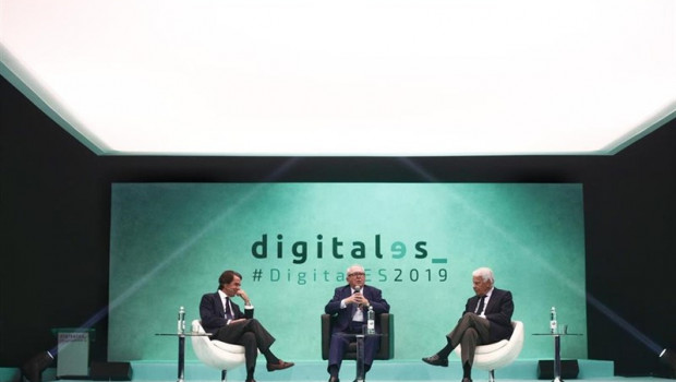 ep i-d expresidente jose maria aznar presidentedigitales eduardo serra rexach yexpresidentegobierno felipe gonzalez durantesegunda jornada del digitales summit 2019 en madrid