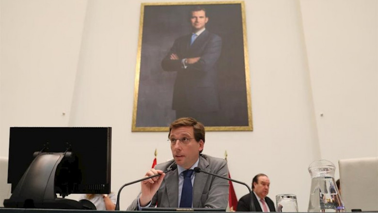 ep imagen de archivo del alcalde de madrid jose luis martinez-almeida durante un pleno del