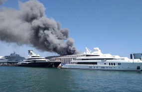 ep incendio en el puerto de barcelona