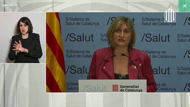 ep la consellera de salud alba verges durante la rueda de prensa telematica de este viernes 3 de