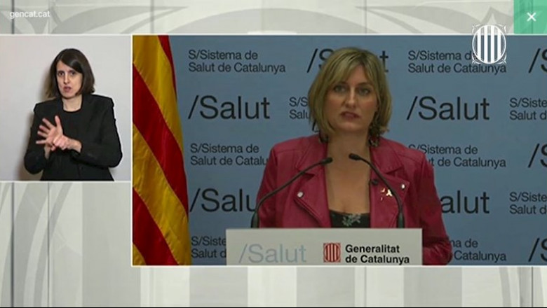 ep la consellera de salud alba verges durante la rueda de prensa telematica de este viernes 3 de