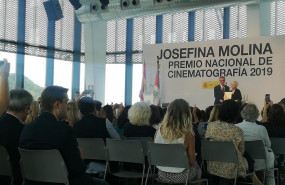 ep la directora de cine y guionista josefina molina recoge en el 67 festival internacional de cine