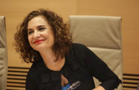 ep la ministra de hacienda y portavoz del gobierno maria jesus montero momentos antes de comparecer