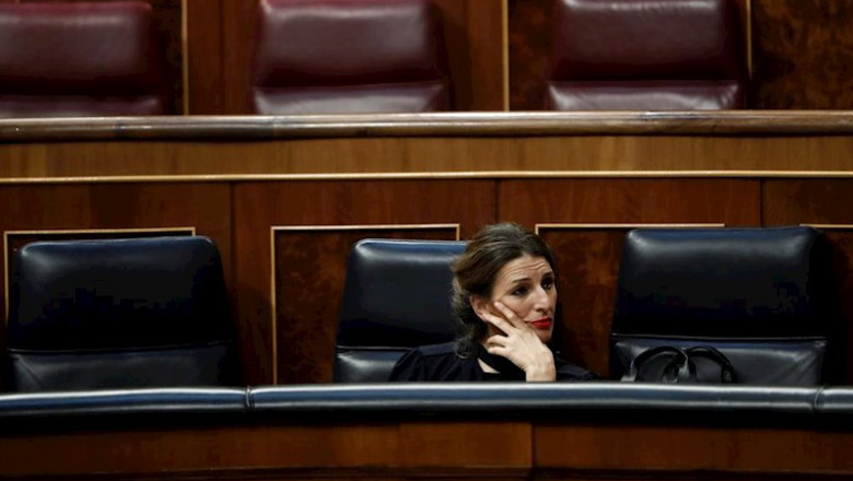 ep la ministra de trabajo yolanda diaz al inicio del pleno celebrado este miercoles en el congreso
