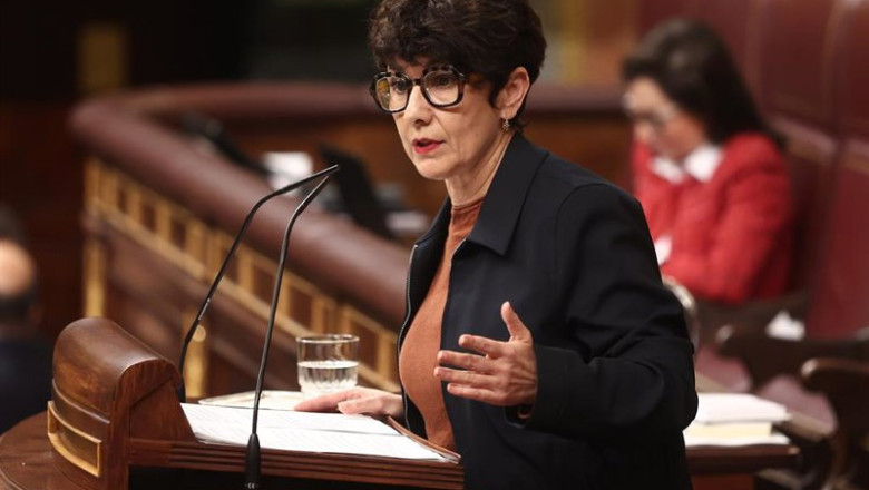 ep la portavoz del pnv maribel vaquero en una sesion de control al gobierno en el congreso de los