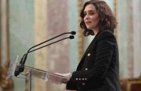 ep la presidenta de la comunidad de madrid isabel diaz ayuso durante su intervencion de clausura del