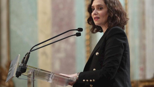 ep la presidenta de la comunidad de madrid isabel diaz ayuso durante su intervencion de clausura del ep la presidenta de la comunidad de madrid isabel diaz ayuso durante su intervencion de clausura del