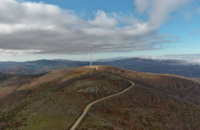 ep parque eolico de mikronoros en la provincia griega de rodopi