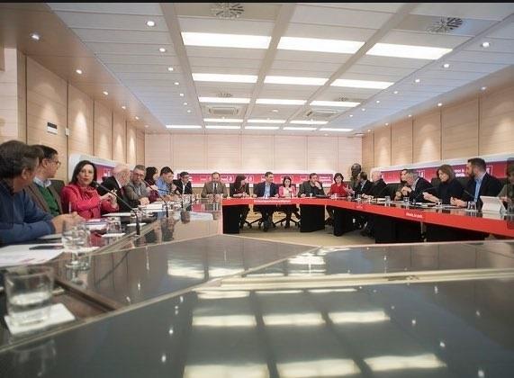 Pedro Sánchez preside la reunión de la Ejecutiva Federeal del PSOE | TWITTER DEL PSOE ep pedro sanchez presidereunionla ejecutiva federealpsoe