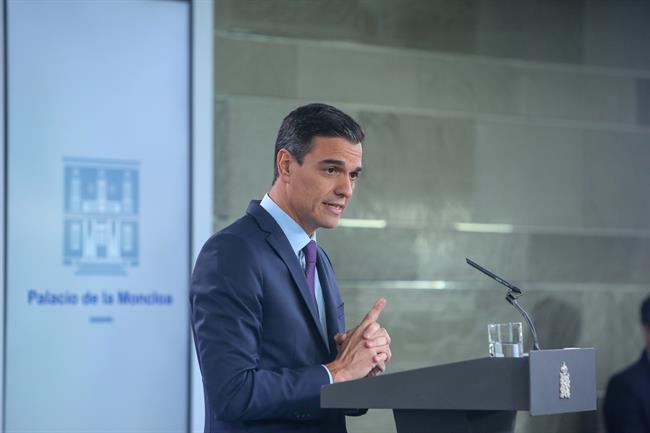 Pedro Sánchez en una foto de archivo en Moncloa | Ricardo Rubio - Europa Press ep pedro sanchezuna fotoarchivomoncloa