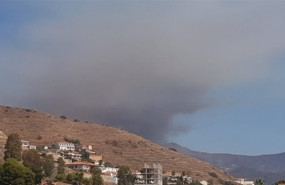 ep vision del incendio desde el puesto de la asociacion del voluntariado de proteccion civil y