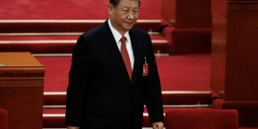 le president chinois xi jinping lors de la session de cloture de l assemblee populaire nationale apn a pekin 