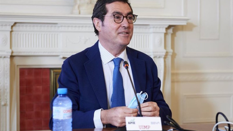 Archivo - El presidente de la CEOE, Antonio Garamendi | Juan Manuel Serrano Arce - Europa Press - Archivo ep archivo el presidente de la ceoe antonio garamendi en la edicion de 2021 del seminario de la