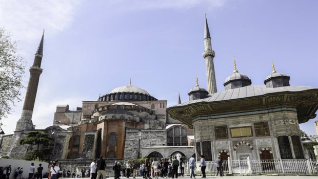 ep archivo   la antigua basilica de santa sofia en estambul