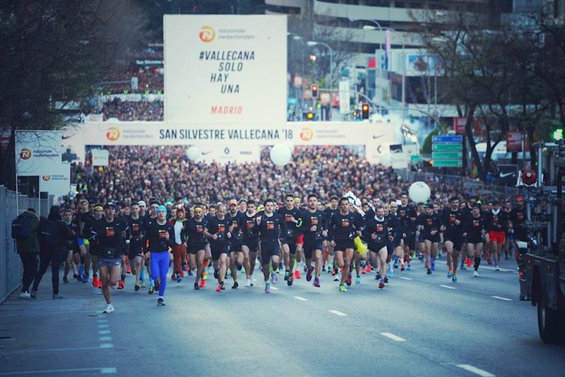 ep corredores durante la san silvestre vallecana de 2018