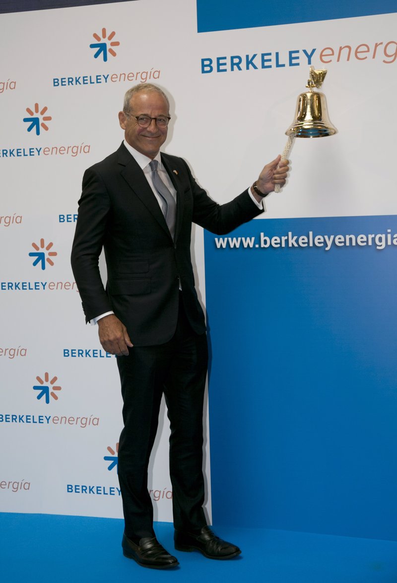 Anglo Pacific Group reduce por debajo del 5% su participación en Berkeley Energia Limited