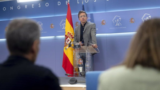 ep el diputado de sumar inigo errejon interviene durante una rueda de prensa posterior a la junta de