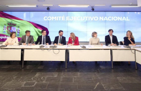ep el lider del pp pablo casado preside una reunion del comite ejecutivo nacional del partido